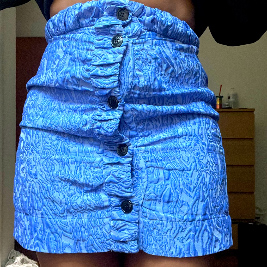 Size 36 Textured Ganni Skirt.